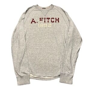 Abercrombie & Fitch‎ Men's Muscle Long Sleeve Shirt Gray Preppy Y2K Size L?